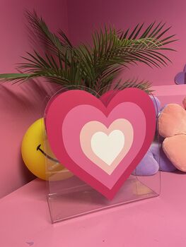 Retro Heart Vinyl Lp Record Holder, 5 of 6