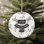 Custom Text Christmas Bauble, thumbnail 1 of 3