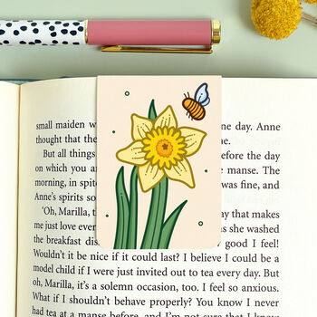 March Magnetic Birth Flower Bookmark Daffodil, 2 of 7