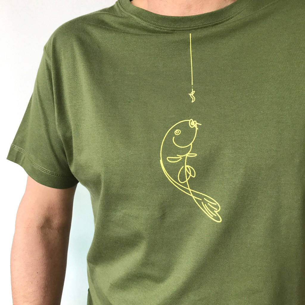 mens fishing tshirt