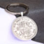 1936 90th Birthday Half Crown Coin Keyring Gift, thumbnail 1 of 5