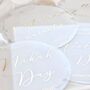 Muslim Couples Milestone Acrylic Plaques White And Gold, thumbnail 2 of 10