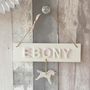 Personalised Name Sign Door Plaque With Unicorn, thumbnail 4 of 5