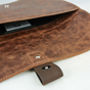 Personalised Brown Leather Macbook Air Case, thumbnail 5 of 6