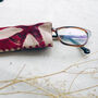 Leather Glasses Case, Hand Tie Dyed, thumbnail 5 of 8