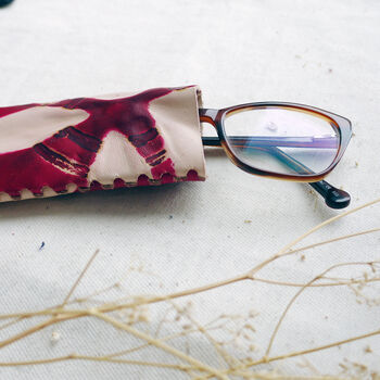 Leather Glasses Case, Hand Tie Dyed, 5 of 8