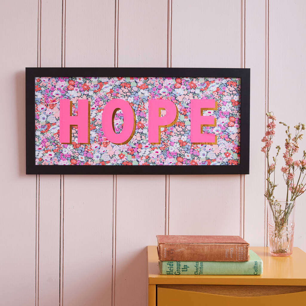 Personalised Pink Liberty Framed Picture, 1 of 4