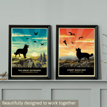 Scenic Dog Lovers Gift. Border Collie Limited Edition Print, 8 of 9