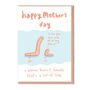Cute Worm Mother's Day Card, thumbnail 2 of 2