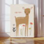 Hello Deer Nursery Art Print, thumbnail 1 of 3