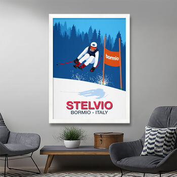 Bormio Downhill Ski Race Poster, 2 of 6