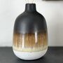 Small Black Ombré Glazed Stoneware Bud / Stem Vase, thumbnail 1 of 2