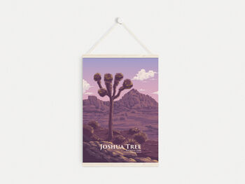 Joshua Tree National Park USA Travel Poster Art Print, 6 of 8