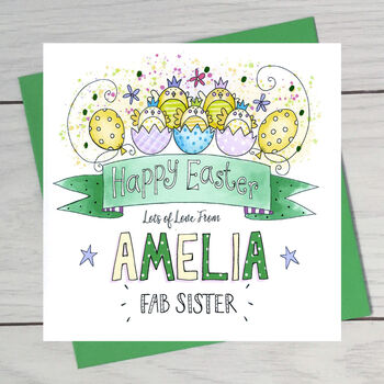 Easter Hatching Chicks Greeting Card, 2 of 4