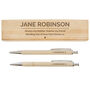 Personalised Classic Wooden Pen And Pencil Box Set, thumbnail 8 of 8
