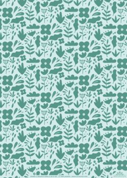 Mint And Sage Botanical Wrapping Paper, 2 of 3