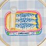 Sardines Embroidery Hoop Kit, thumbnail 2 of 4