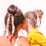 Mummy And Me Matching Floral Scarf Scrunchies, thumbnail 3 of 6