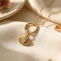 Gold Plated Evil Eye Pendant Charm Good Luck Necklace, thumbnail 1 of 5