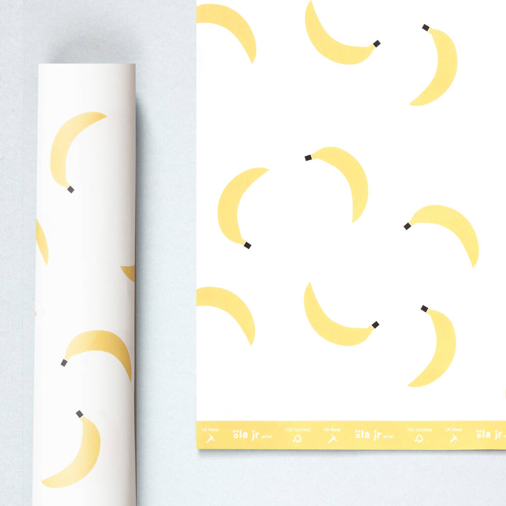 Ola Jr Mini Patterned Paper Bananas Print By Ola