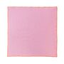 Soft Cotton Linen Napkins With Embroidery Pink/Orange • Set Of Six, thumbnail 6 of 6