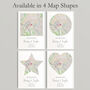Welcome To The World Personalised Map Print New Baby Gift, thumbnail 5 of 12