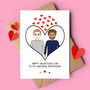Anniversary Personalised Couple Portrait Love Card, thumbnail 2 of 7