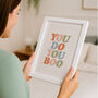 'You Do You Boo' Inspiring Typography Print, thumbnail 1 of 5