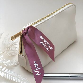 Mother Of The Bride Boutique Personalised Makeup Bag, 9 of 11
