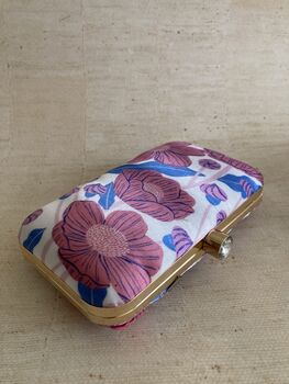 Digitally Printed Pink Floral Clutch Bag, 3 of 10