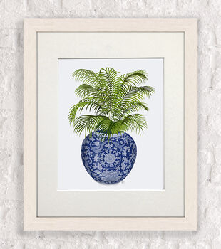 Chinoiserie Vase And Palm No6, Framed Or Unframed, 6 of 7