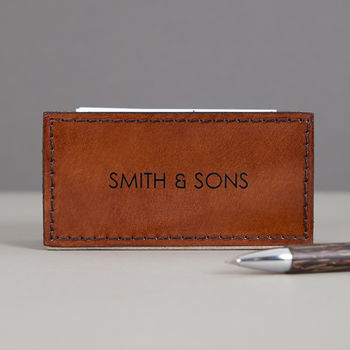 Personalised Suffolk Leather Desk Set Two Colours, 7 of 12