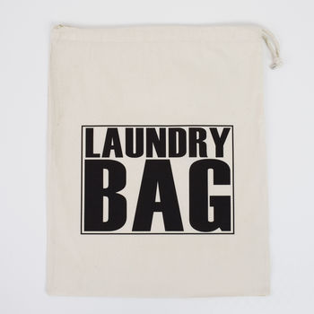 Home And Travel Laundry Bag, Block Letters, 3 of 5