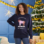 Personalised Cotton Moose Family Adult Christmas Jumper, thumbnail 2 of 6