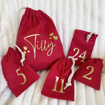 Reusable Advent Calendar Bags, 7 of 9