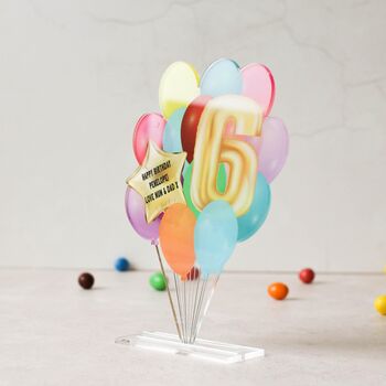 Personalised Balloon Card With Helium Balloon Age, 4 of 5