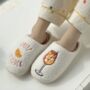 Spritz O Clock Embroidered Slippers, thumbnail 1 of 3