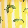 Yellow Striped Lemons Ceramic Planter, thumbnail 2 of 2