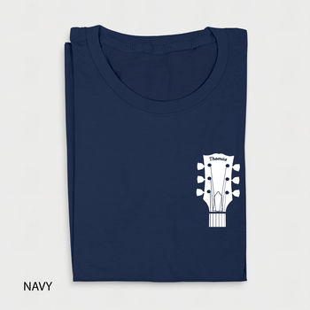 Personalised Guitar Organic Cotton T Shirt, 3 of 6