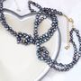 Pearl Love Knot Choker Necklace, thumbnail 8 of 12