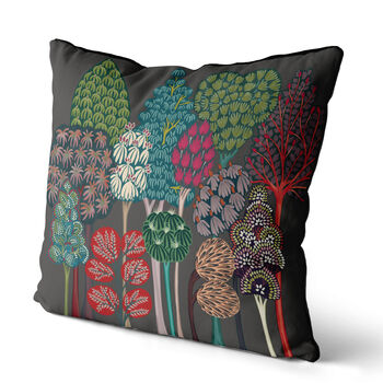 Serene Forest Bright, Mid Century Style Cushion, 3 of 9