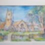 Personalised Wedding Venue Watercolour Painting. Original Watercolour Wedding Portrait. Wedding Illustration Sketch. Not A Print, thumbnail 6 of 12