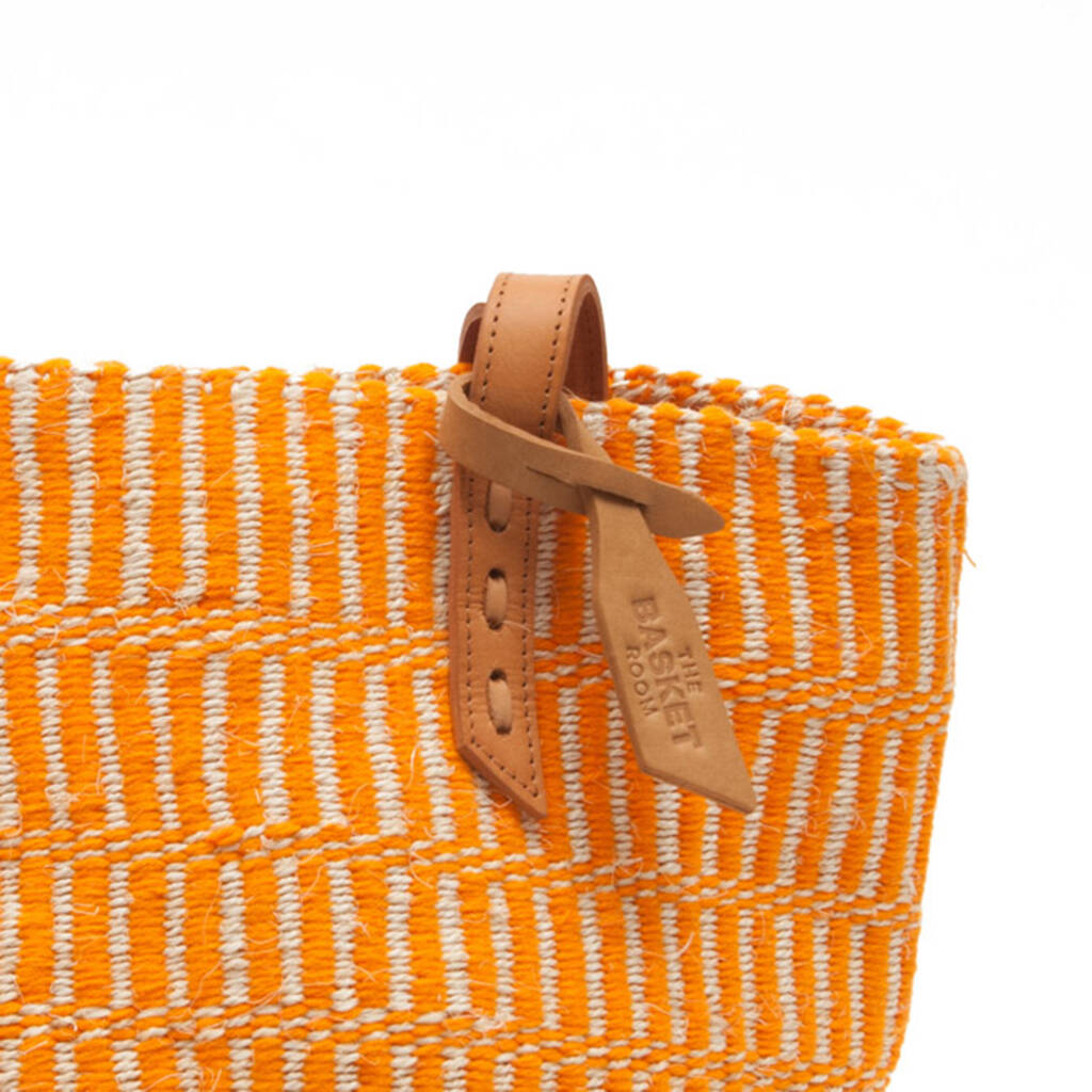 large orange tote bag