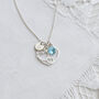 60th Birthday Gift, Sterling Silver Personalised Heart Necklace, thumbnail 2 of 9