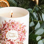 Christmas Wreath Luxury Christmas Candle, thumbnail 5 of 5
