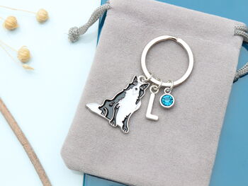 Personalised Border Collie Keyring, 8 of 11