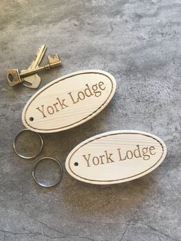 Custom Made Wooden Key Rings, 3 of 5