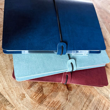 Vegan Leather Journal Cover – Customisable A5 Folio Planner System, 11 of 12