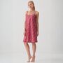 Women's 'Byzantine' Paisley Crisp Cotton Strappy Nightdress, thumbnail 3 of 4