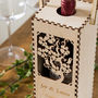 Blossom Tree Personalised Wooden Bottle Gift Box, thumbnail 3 of 5